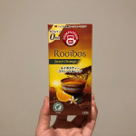 カルディ「ポンパドール　ルイボスティー スウィートオレンジ」がカフェイン 0で美味しい。